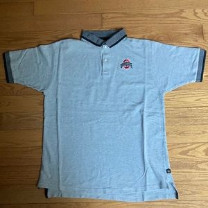 Grey Ohio state golf polo